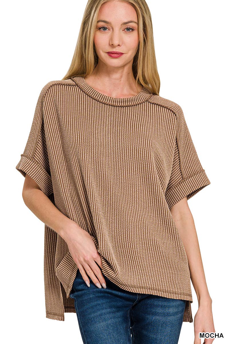 Brown Corded Top - CN