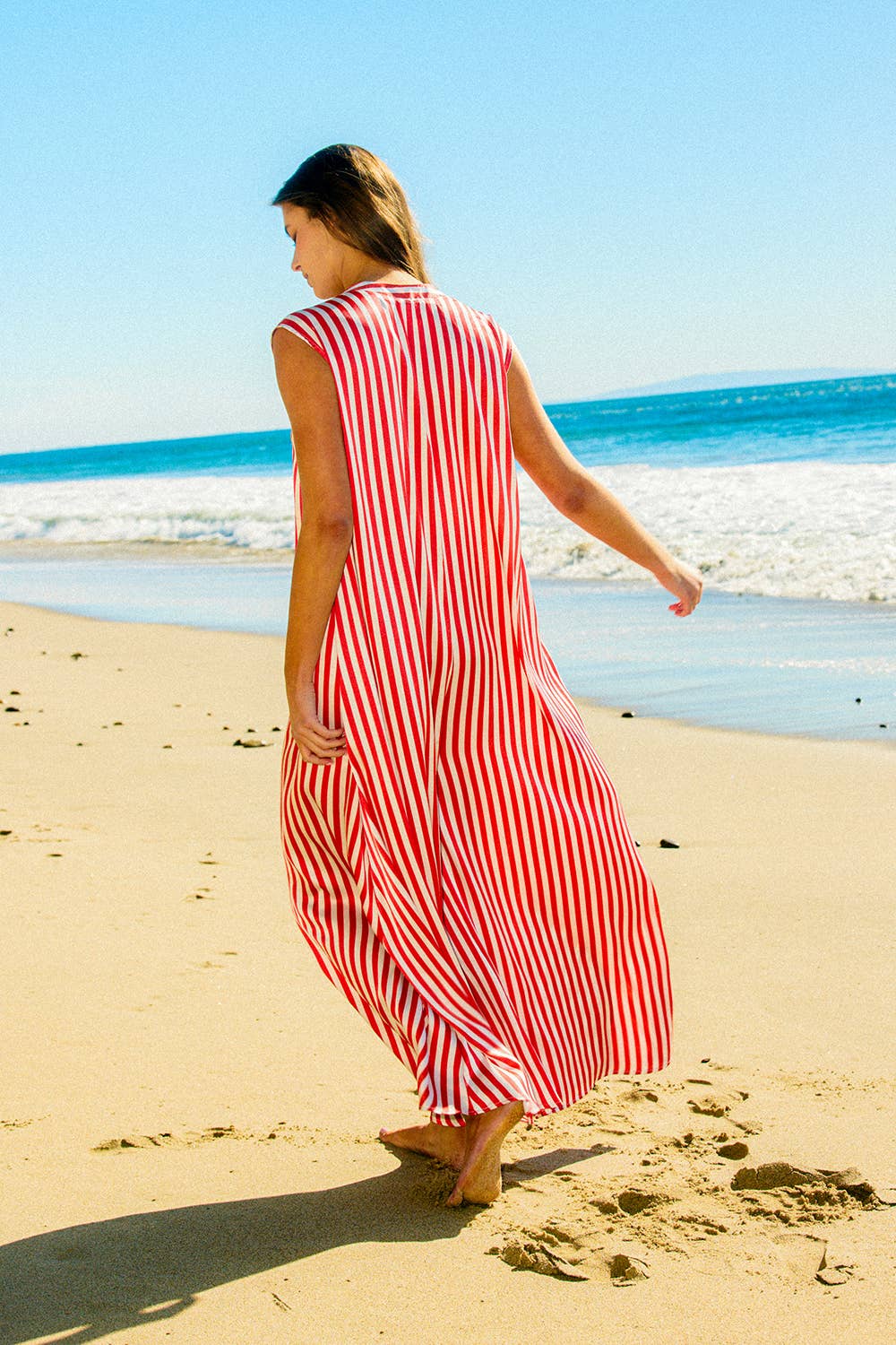 Red Wideleg Jumpsuit - CN
