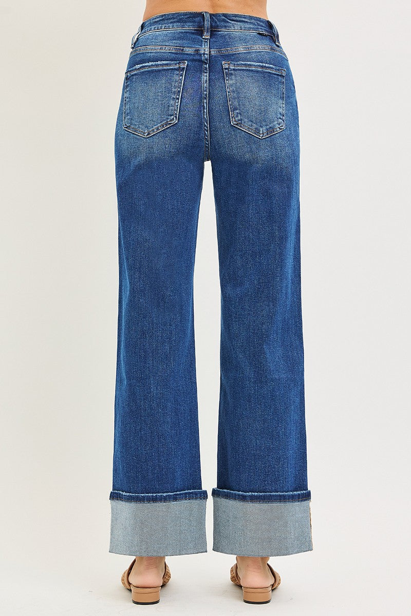 High Rise Ankle Risen Jeans - CN