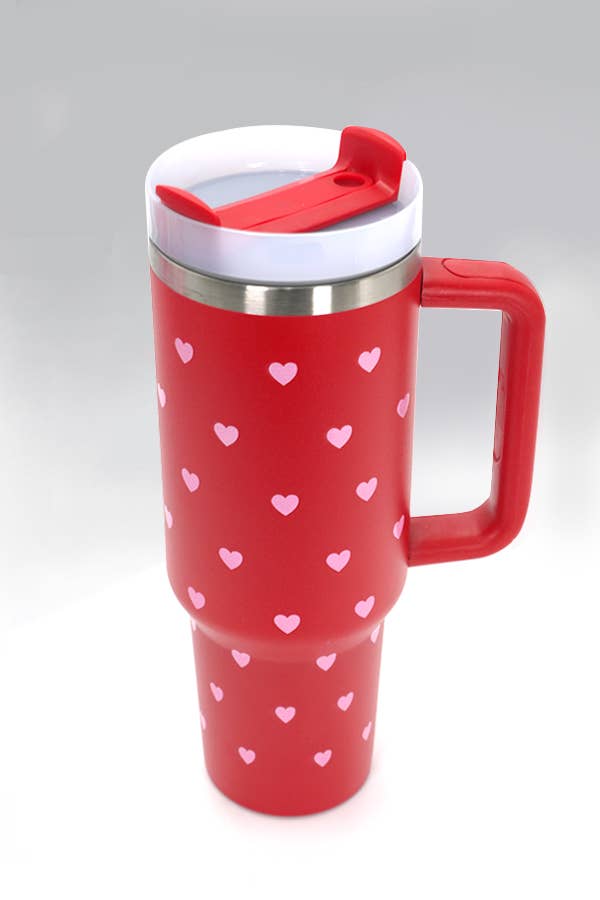 Red Hearts Tumbler