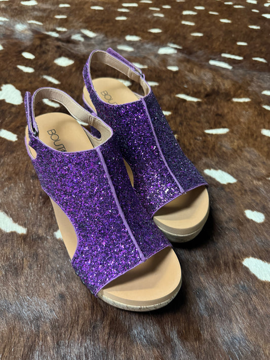 Corky Glitter Wedges