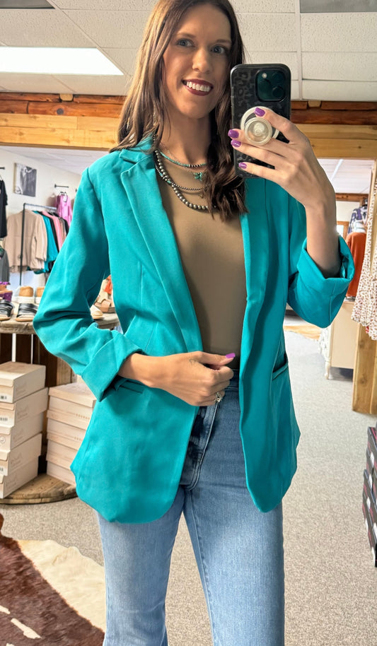 Teal Blazer