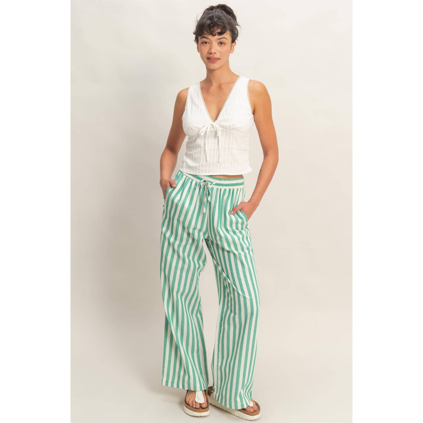Green Striped Bottoms - CN