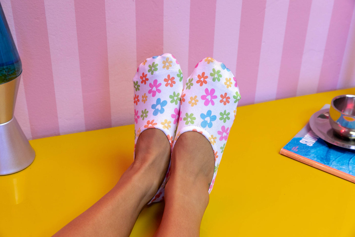 No-Show Flower Socks
