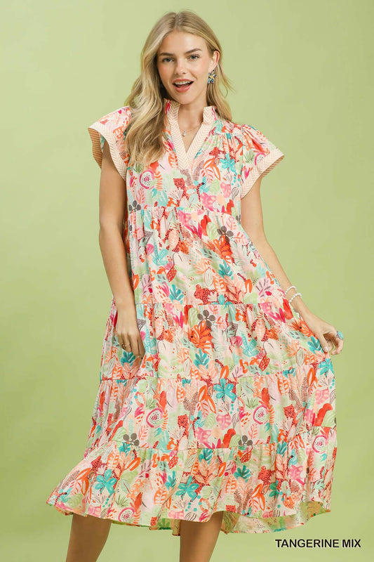 Mix Tropical Dress - CN