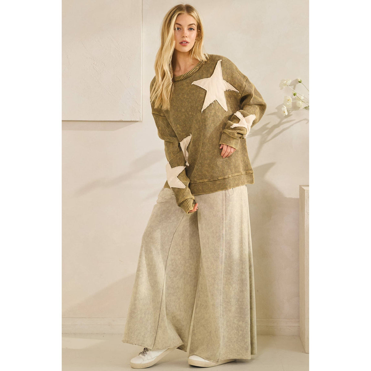 Star Pullover Knit Top - CN
