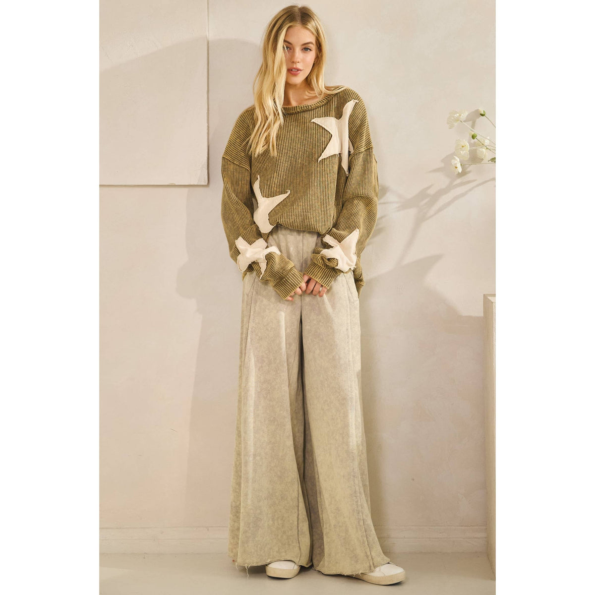 Star Pullover Knit Top - CN