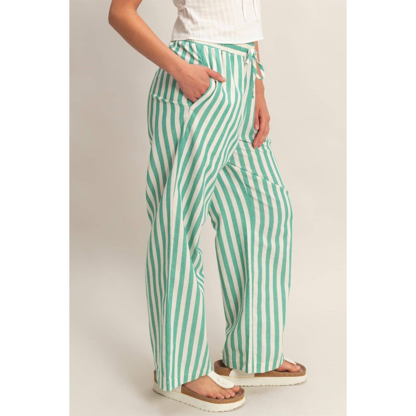 Green Striped Bottoms - CN