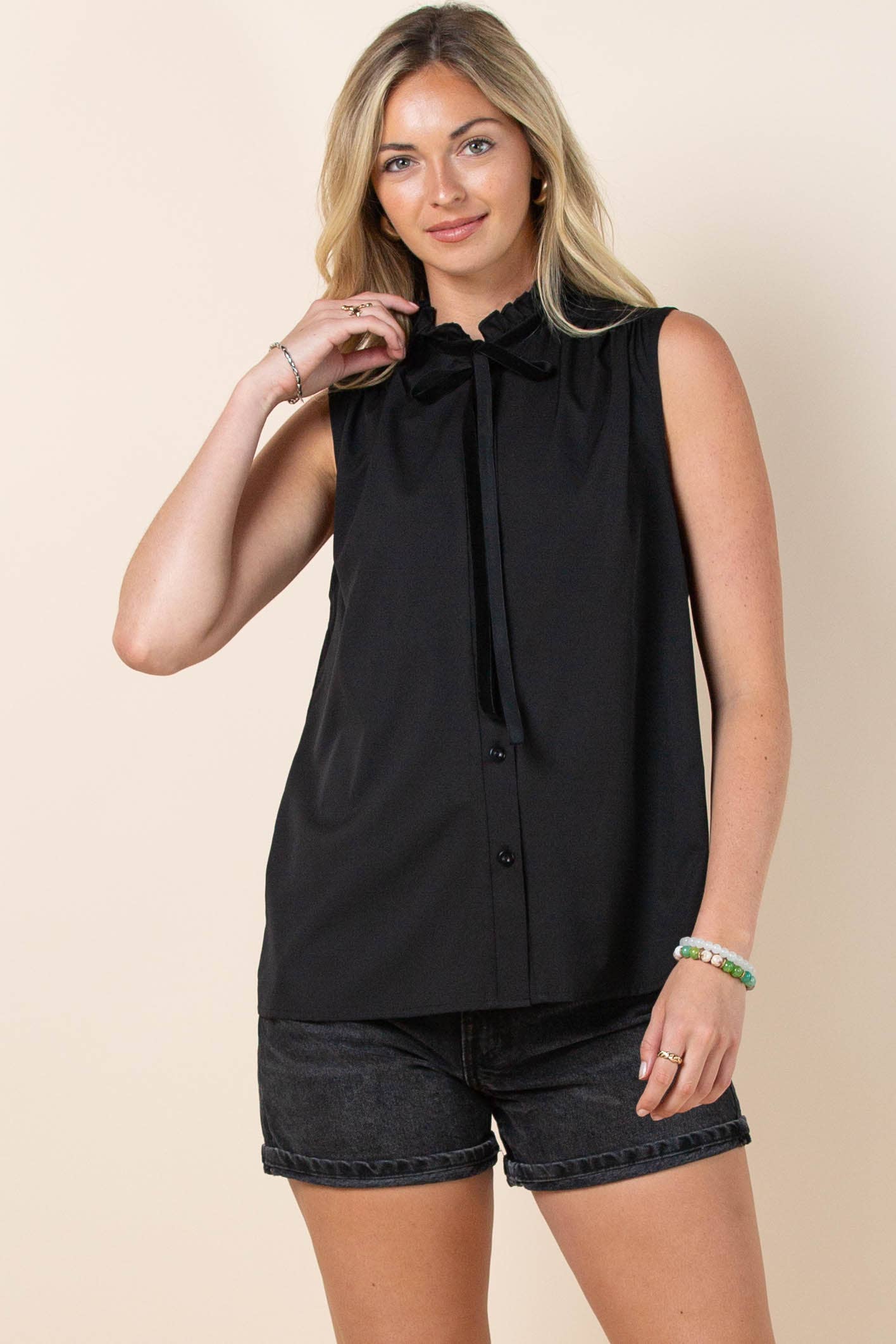 Lainey Black Blouse - CN