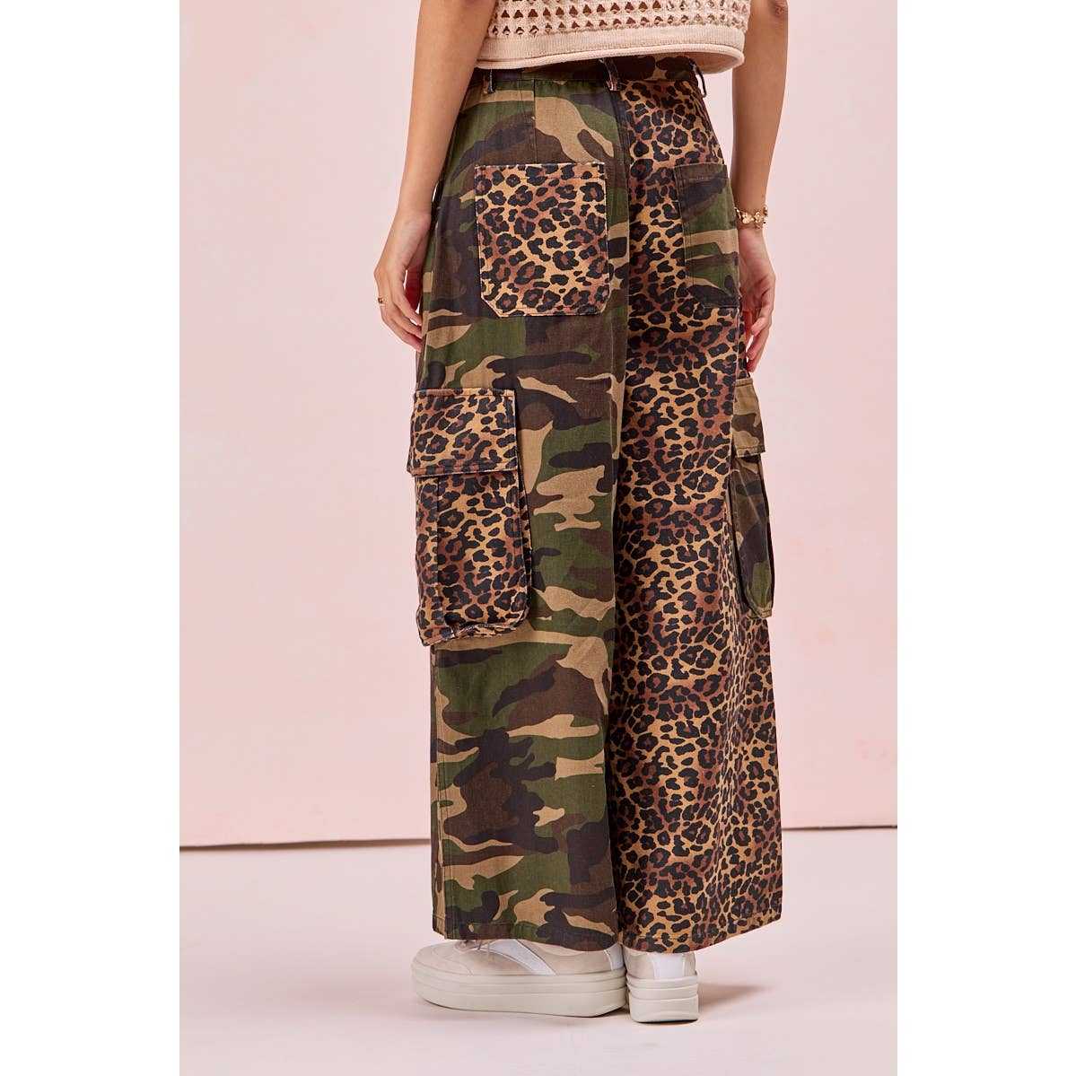 Leopard Camo Cargo Pants - CN