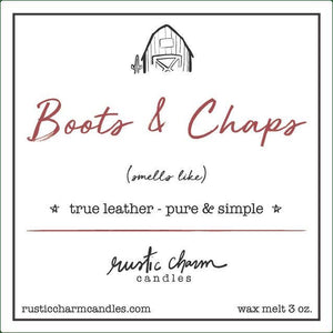Boots & Chaps Leather Candle