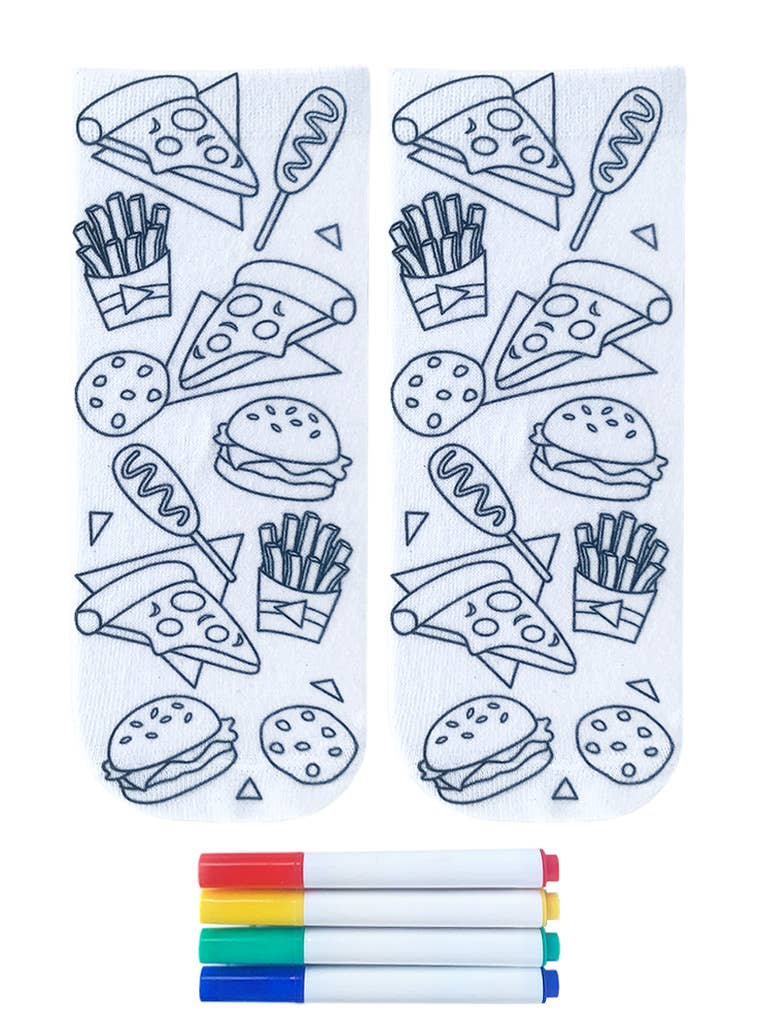 Food Coloring Socks