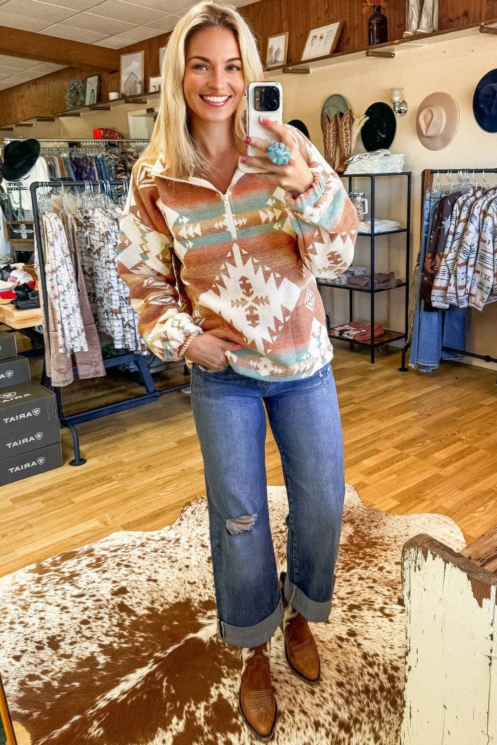 Sierra Aztec Quarter-Zip