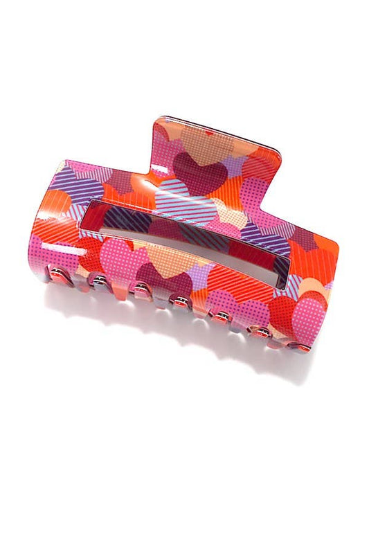 Colorful Hearts Clip