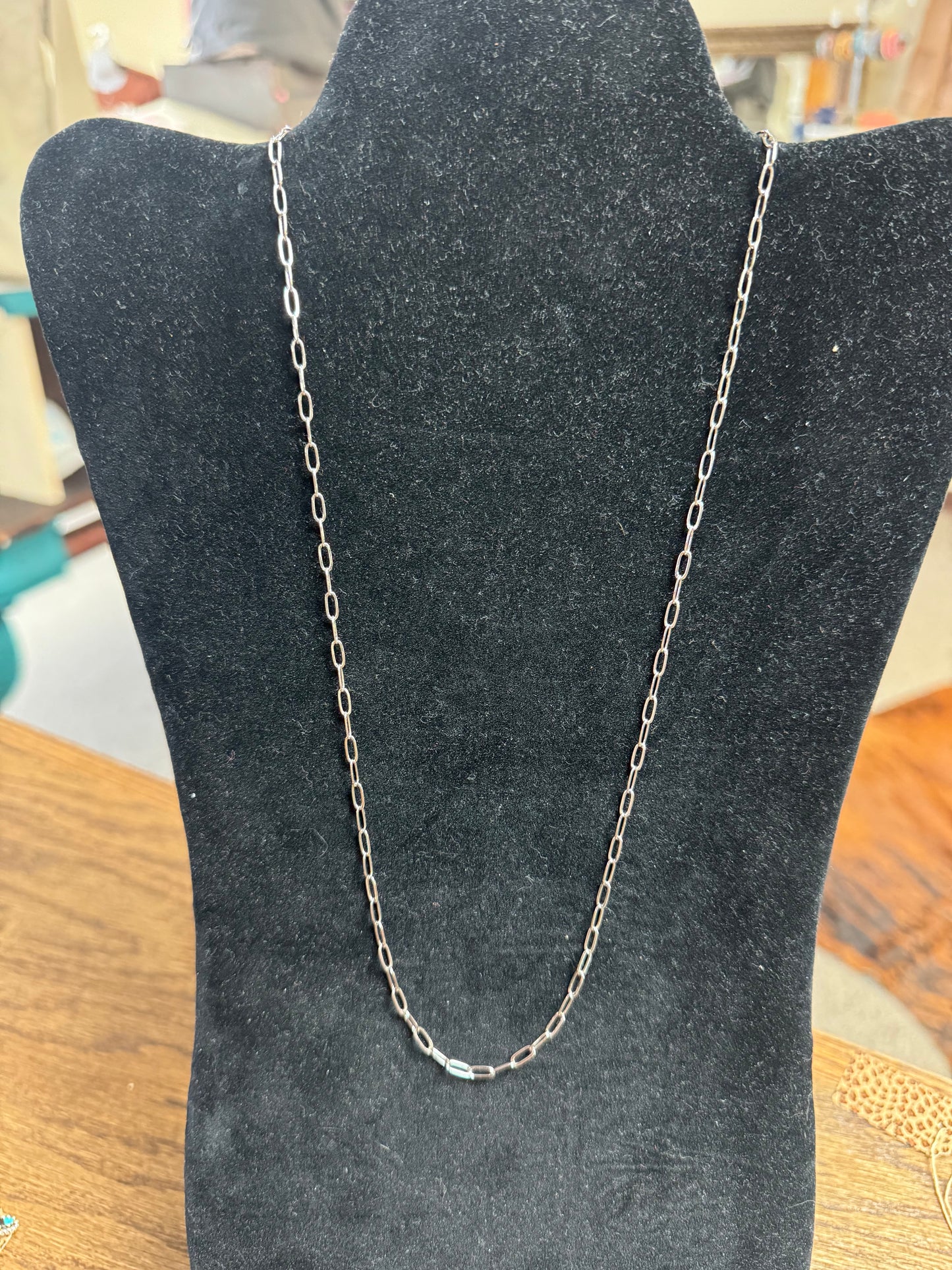 Chain Paper Clip Necklace