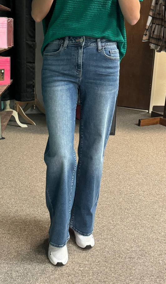 High Waist Straight Jeans