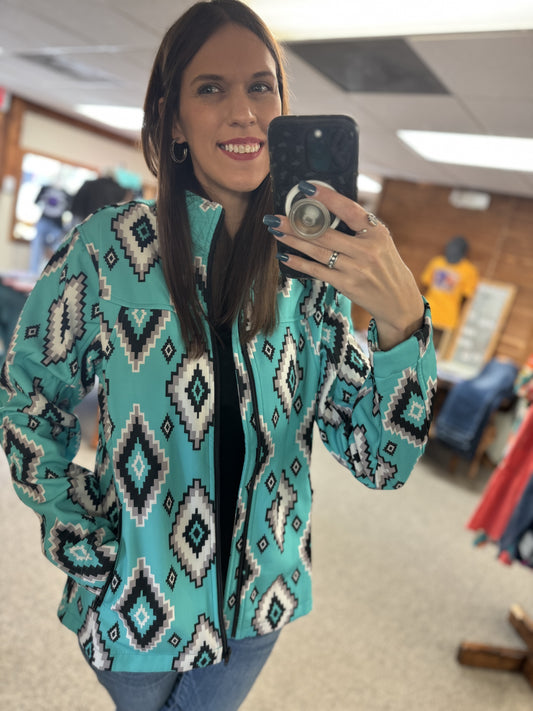 Blue Aztec Jacket