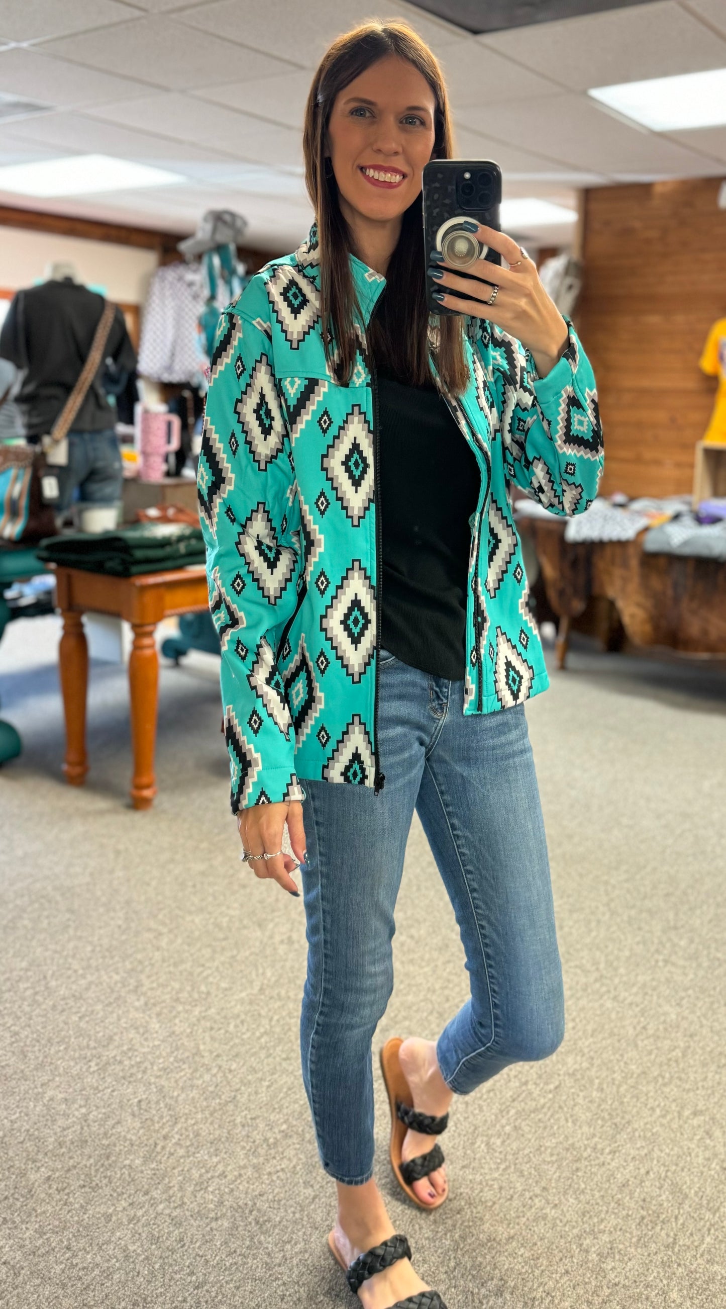 Blue Aztec Jacket