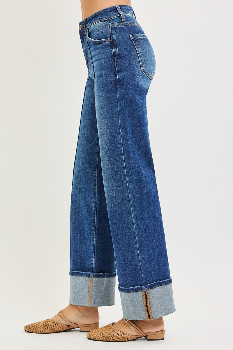 High Rise Ankle Risen Jeans - CN