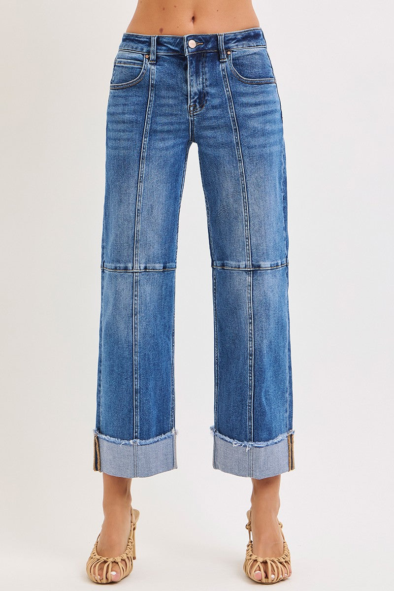 Risen Jeans Slouchy Crop