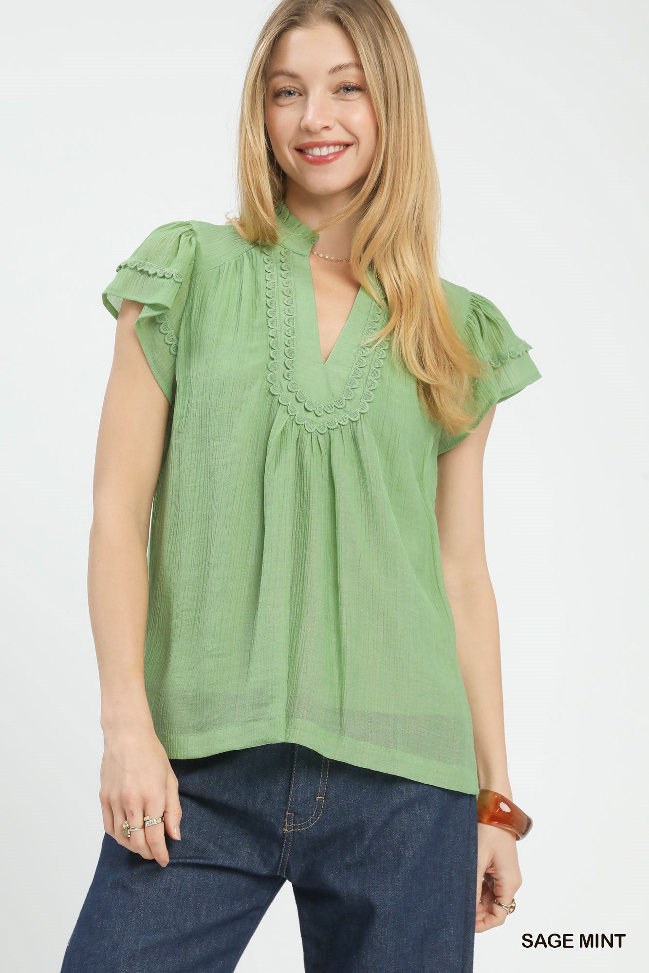 Sage Scalloped Flutter - CN