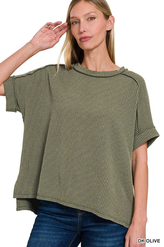Corded Olive Top - CN