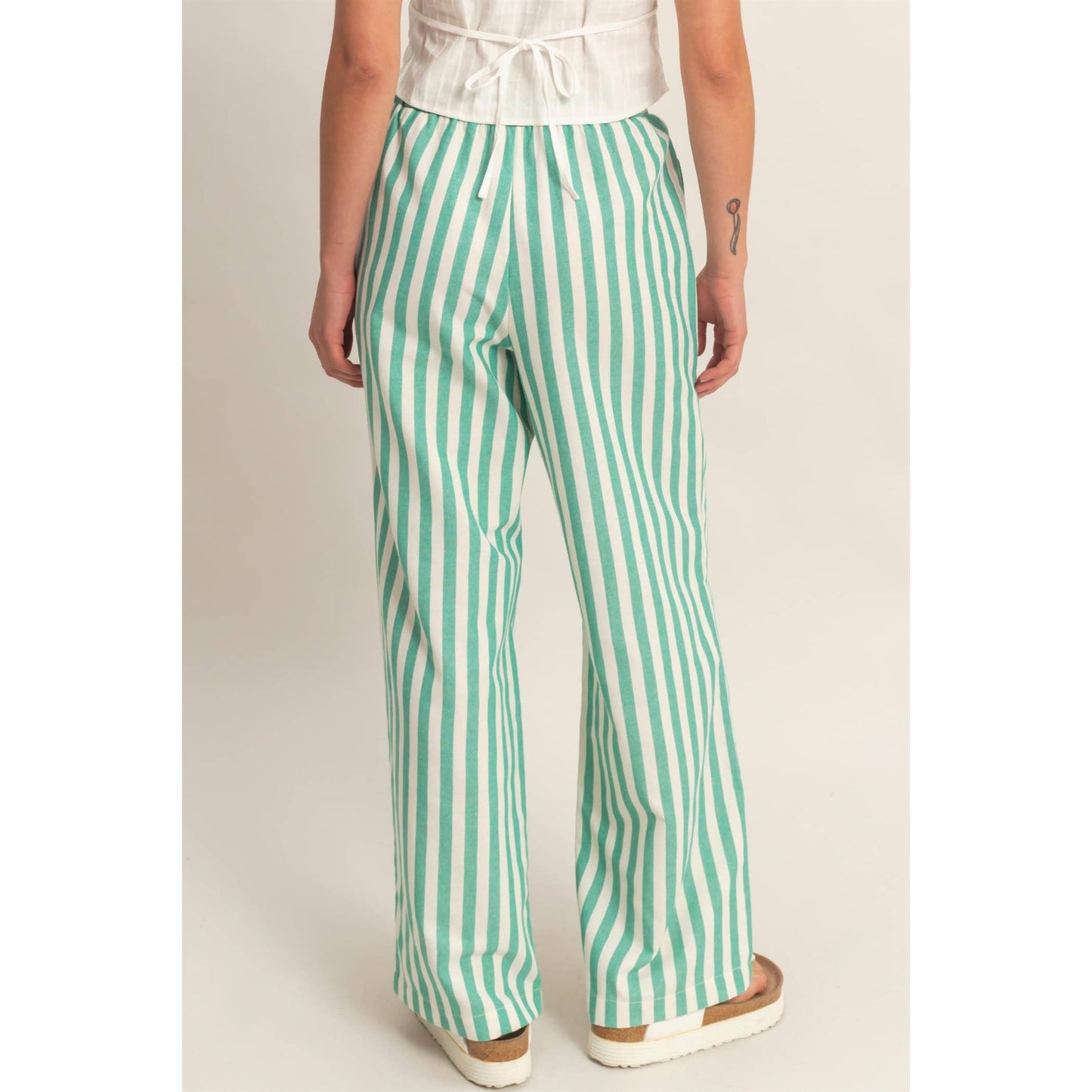 Green Striped Bottoms - CN
