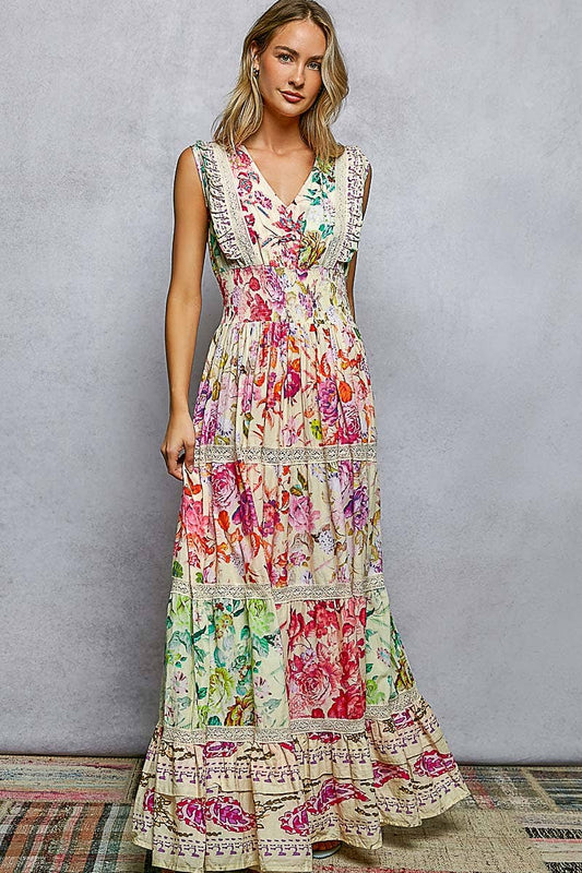*Pre-Order* POL Floral Maxi Dress